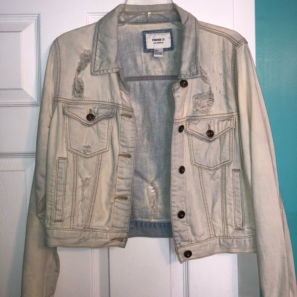 Distressed Jean jacket